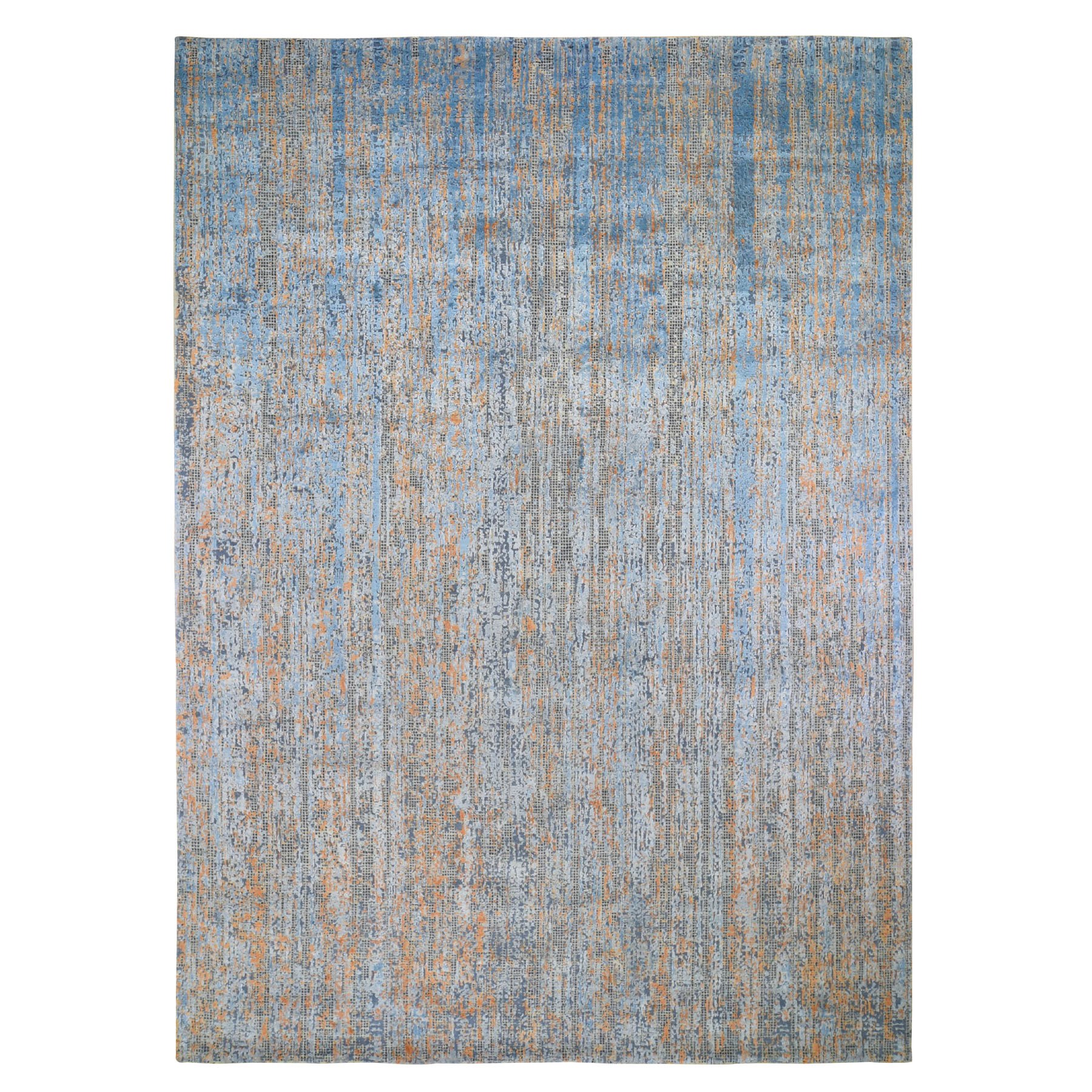 Modern & Contemporary Silk Hand-Knotted Area Rug 8'10